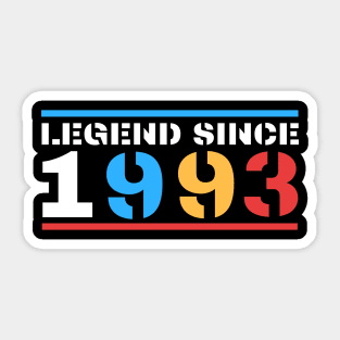 Legend Since 1993 Sticker
